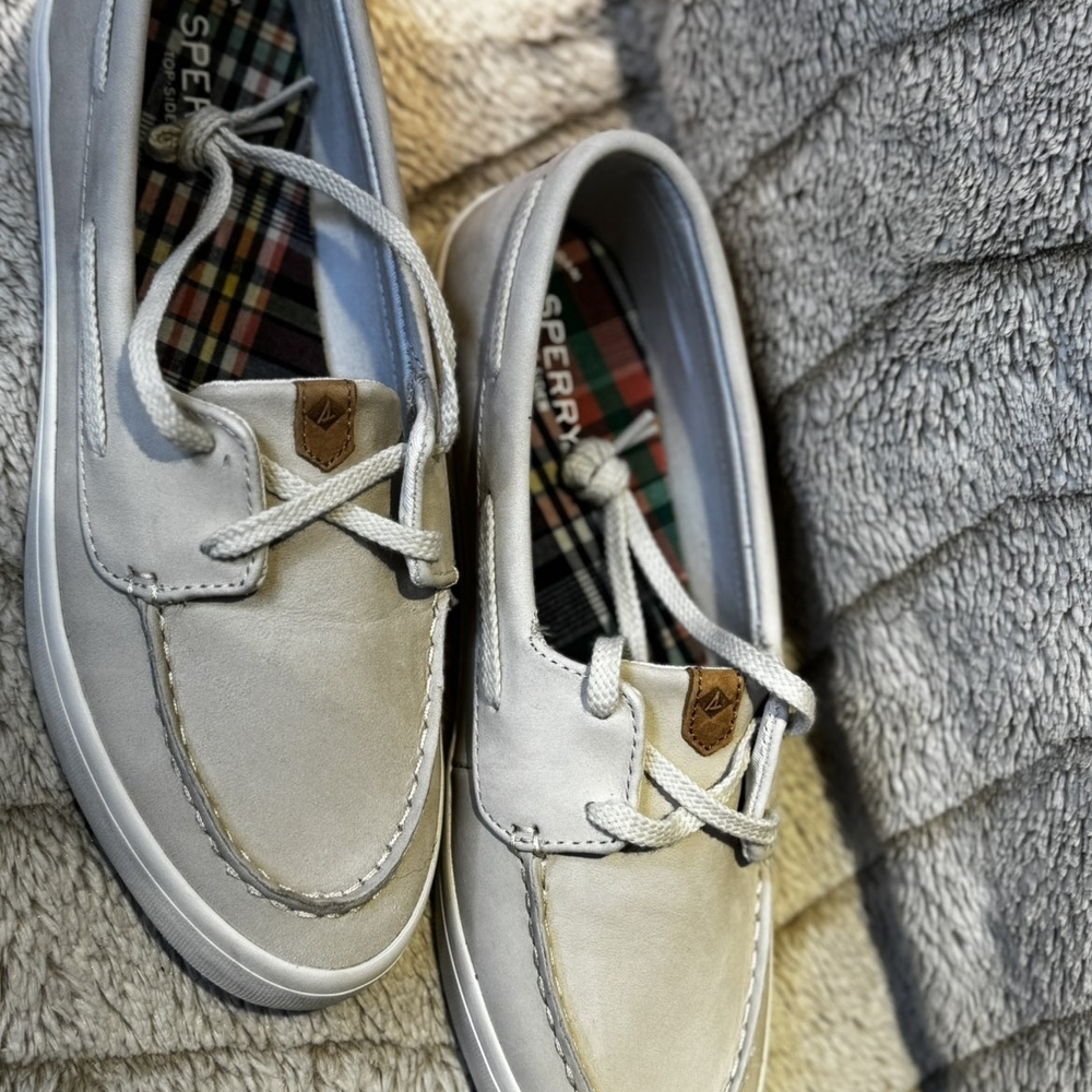Sperry Women Light Beige Boat Shoes